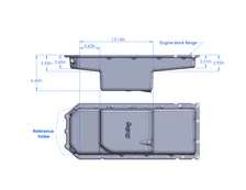 Gen III Hemi Swap Oil Pan - Mid-Sump VVT image 22