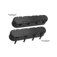 2-Piece Finned Valve Cover - Gen III/IV LS - Satin Black Machined image 2
