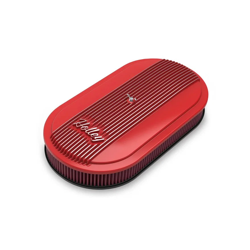 Vintage Series Oval Air Cleaner - Gloss Red Machined