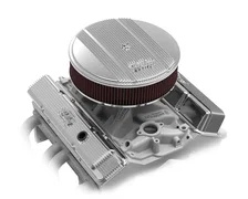 Valve Covers - Vintage Series - Finned - SBC - Polished image 3