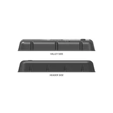 Vintage Series Finned Valve Covers - BBC - Satin Black Machined image 5