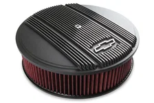Vintage Series GM Licensed Air Cleaner - Satin Black Machined image 2