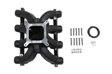 Single Plane Split-Design Race Intake Manifold- GM LS1/LS2/LS6- Black image 7