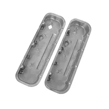 M/T Valve Covers - Vintage Style - Finned - BBC - Polished image 4