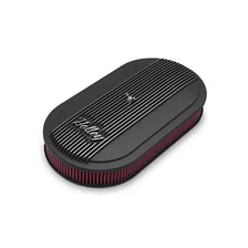 Vintage Series Oval Air Cleaner - Satin Black Machined image 1