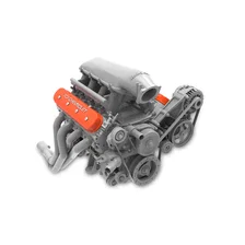 Tall LS Valve Cover with Bowtie/Chevrolet Logo - Factory Orange Machined Finish image 2