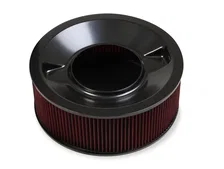 4500 Drop Base Air Cleaner Black w/6" Red Washable Gauze Filter image 2