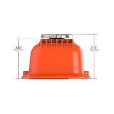 Valve Covers - Muscle Series - Finned - SBC - Factory Orange image 3