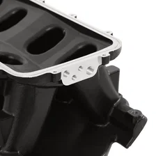 Black 351W Ford Hi-Ram Carbureted Manifold Base image 5