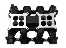 LS Carbureted Manifold 2x4 Dual Plane LS3/L92 - Black image 2