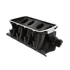 Black 351W Ford Hi-Ram Carbureted Manifold Base image 3
