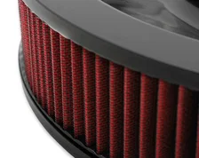 4500 drop base air cleaner black w/3" red washable gauze filter image 3