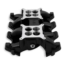 LS Carbureted Manifold - 2x4 Dual Plane - Black GM LS1/LS2/LS6 image 2