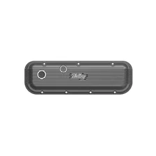 Vintage Series Finned Valve Covers - BBC - Satin Black Machined image 4