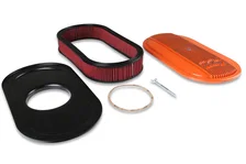 Vintage Series Oval Air Cleaner - Factory Orange Machined image 3