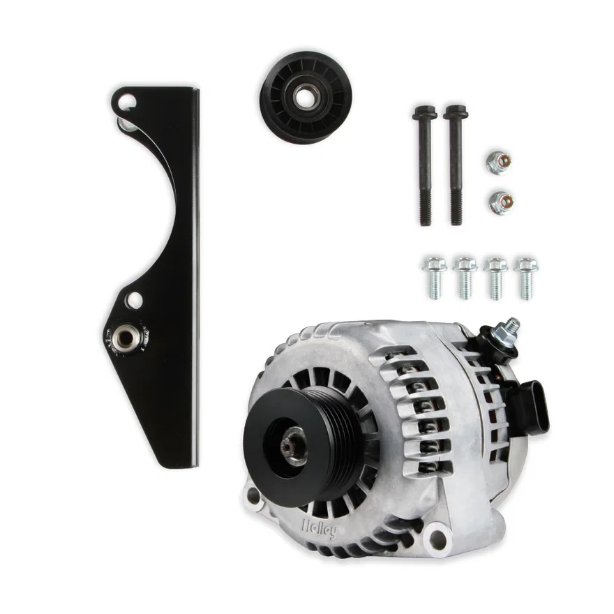 Gen III Hemi Alternator Relocation Kit w/ Holley Alternator