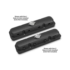 2-Piece Pontiac Style Valve Cover - Gen III/IV LS - Satin Black image 2