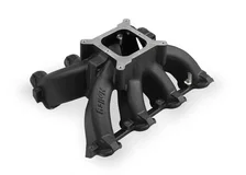 Single Plane Split-Design Race Intake Manifold- GM LS1/LS2/LS6- Black image 1