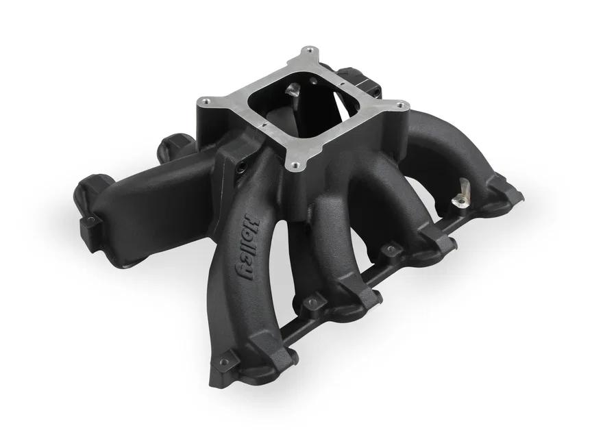 Single Plane Split-Design Race Intake Manifold- GM LS1/LS2/LS6- Black