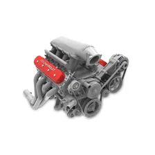 Tall LS Valve Cover with Bowtie/Chevrolet Logo - Gloss Red Machined Finish image 2