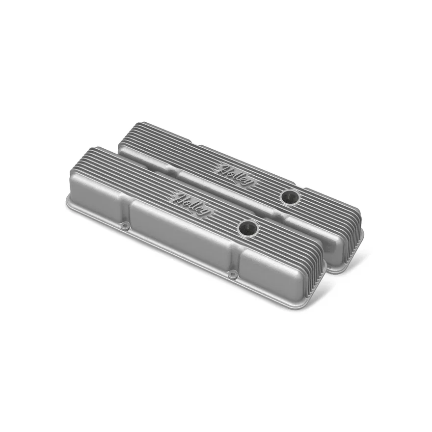 Valve Covers - Vintage Series - Finned - SBC - Natural