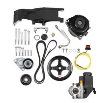 Low-Mount LS Drive System (Alt, P/S w/o A/C) Driver's Side- Black Finish image 2