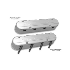 2-Piece "Chevrolet" Script Valve Cover - Gen III/IV LS - Natural image 2