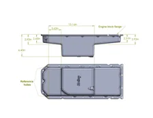 Gen III Hemi Swap Oil Pan - Mid-Sump - Hellcat - Black image 21