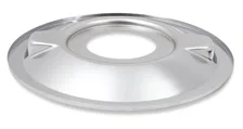 4150 Drop Base Air Cleaner Chrome w/4" Red Washable Gauze Filter image 3