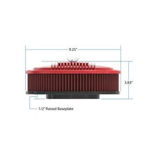 Vintage Series Oval Air Cleaner - Gloss Red Machined image 15