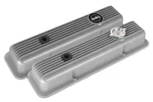 Valve Covers - Muscle Series - Finned - SBC - Natural image 1