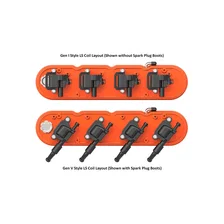 2-Piece Finned Valve Cover - Gen III/IV LS - Factory Orange Machined image 4