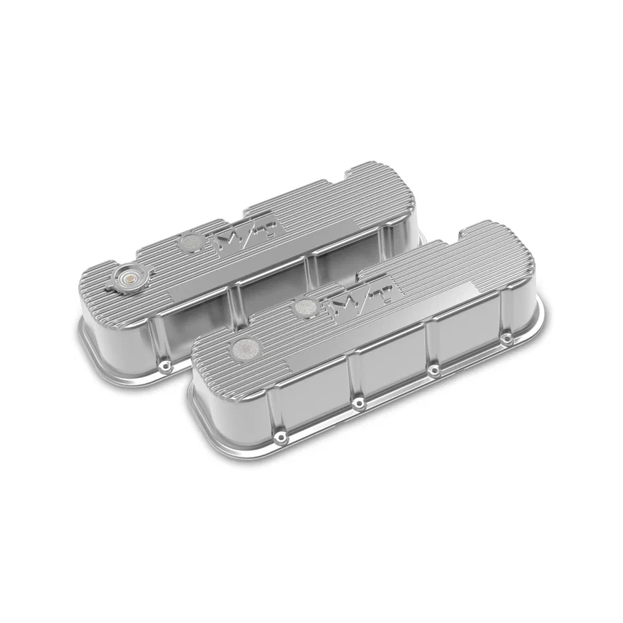 Tall M/T Valve Covers for Big Block Chevy Engines - Polished Finish