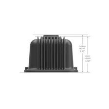Valve Covers - Vintage Series - Finned - SBC - Satin Black Machined image 2