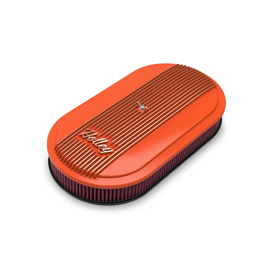 Vintage Series Oval Air Cleaner - Factory Orange Machined