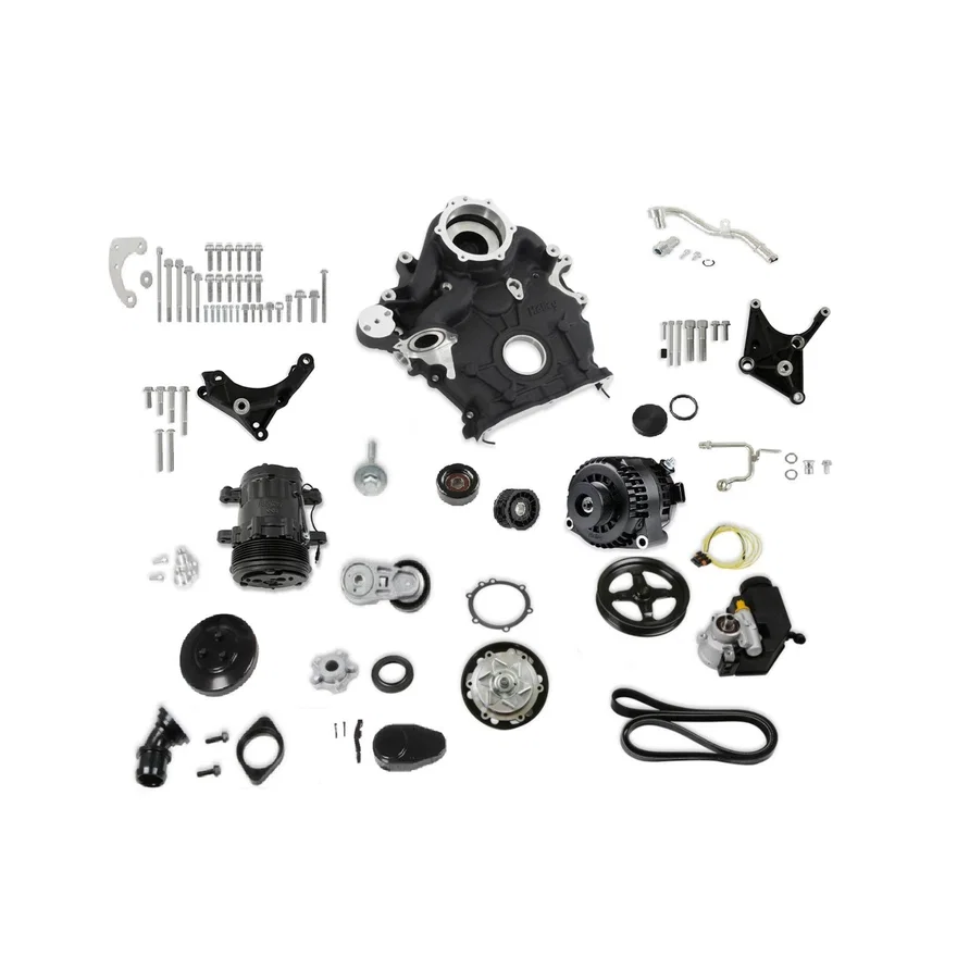Godzilla High-Mount Accessory Drive OE Oiling System Complete Kit Black