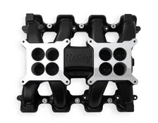 LS Carbureted Manifold 2x4 Dual Plane LS3/L92 - Black image 3