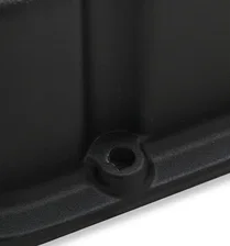 M/T Valve Covers - Vintage Style - Finned - BBC - Satin Black image 5