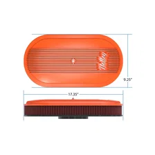 Vintage Series Oval Air Cleaner - Factory Orange Machined image 14