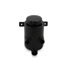 Power Steering Remote Reservoir - Black Aluminum with Bracket image 4
