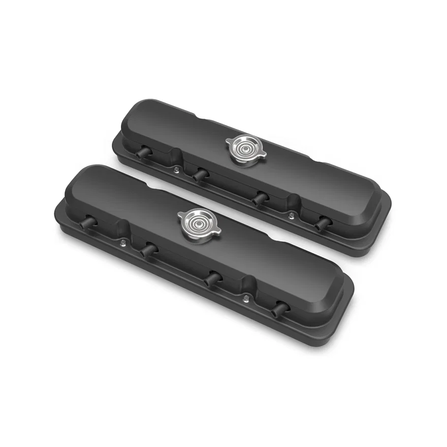 2-Piece Pontiac Style Valve Cover - Gen III/IV LS - Satin Black