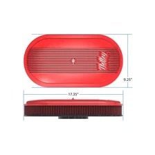 Vintage Series Oval Air Cleaner - Gloss Red Machined image 14