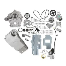Godzilla High-Mount Accessory Drive - F100 Swap - Complete - Natural for Ford F-100 image 1