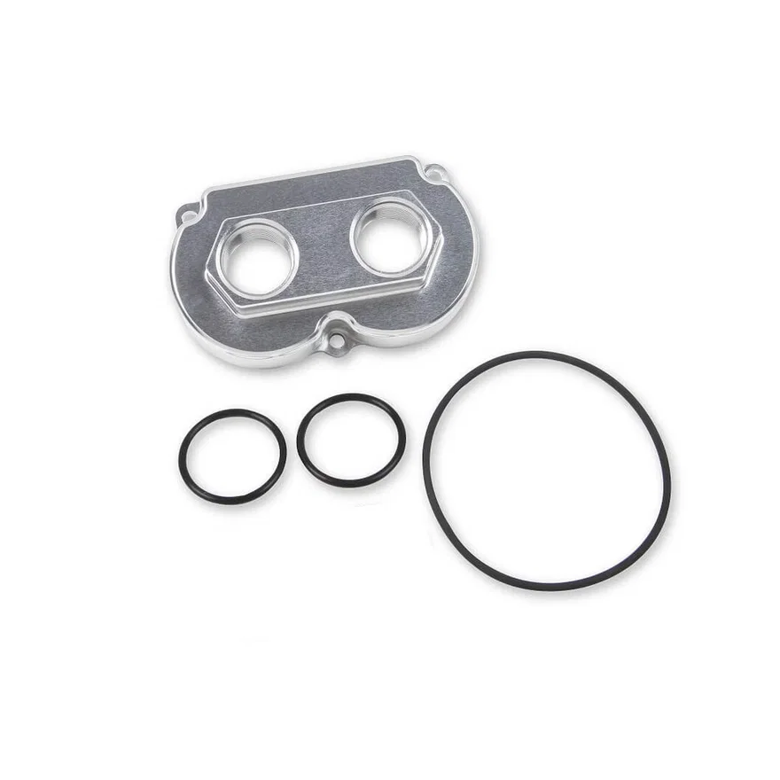 Dual 10 ORB Inlet Conversion Kit for Holley VR2 Brushless Fuel Pump
