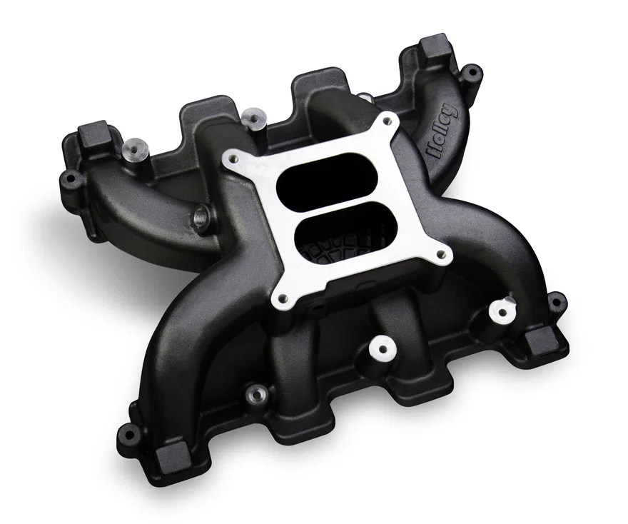 Dual Plane Carbureted Intake - GM LS3/L92 - Black