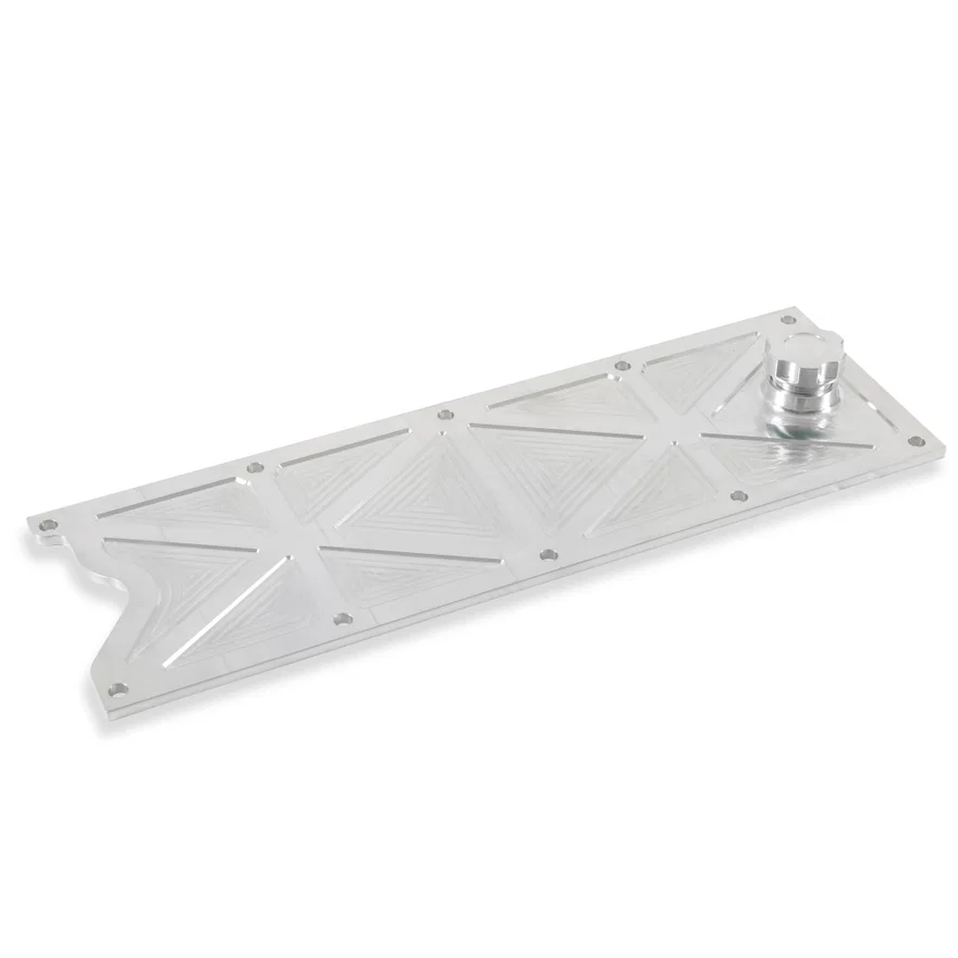 LS Valley Cover with Oil Fill - Natural Billet
