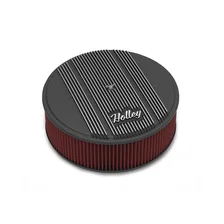 Finned Vintage Style Air Cleaner - 14" Diameter x 4" Tall - Round image 1