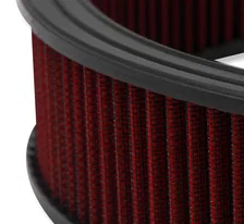 4150 Drop Base Air Cleaner Black w/3" Red Washable Gauze Filter image 4