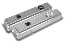 Valve Covers - Muscle Series - Finned - SBC - Polished image 1