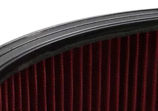 4500 Drop Base Air Cleaner Black w/6" Red Washable Gauze Filter image 5